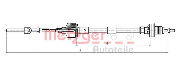 11.2532 METZGER Clutch Cable