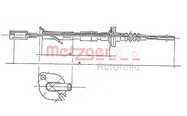 1402.3 METZGER Clutch Cable