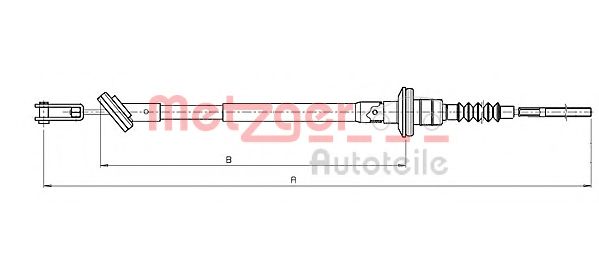 18.3500 METZGER Clutch Cable