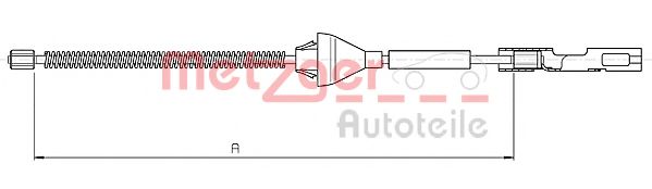 10.5365 METZGER Brake System Cable, parking brake