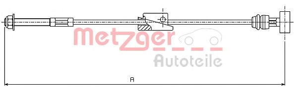 10.5415 METZGER Brake System Cable, parking brake