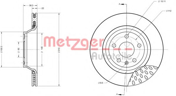 6110512 METZGER Ball Joint