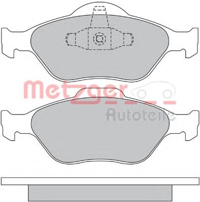 1170045 METZGER Brake Pad Set, disc brake