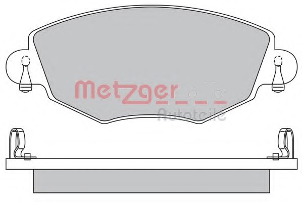 1170107 METZGER Комплект тормозных колодок, дисковый тормоз