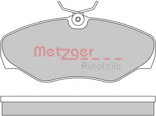 1170110 METZGER Brake Pad Set, disc brake