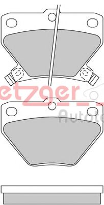 1170160 METZGER Brake Pad Set, disc brake