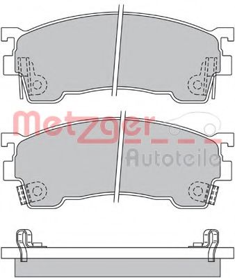 1170183 METZGER Brake Pad Set, disc brake