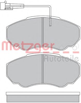 1170227 METZGER Brake Pad Set, disc brake