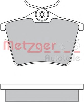 1170269 METZGER Brake System Brake Pad Set, disc brake