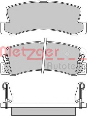 1170277 METZGER Brake Pad Set, disc brake