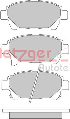 1170586 METZGER Brake Pad Set, disc brake