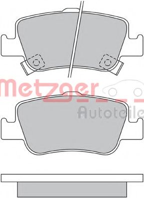1170334 METZGER Brake Pad Set, disc brake