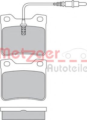 1170336 METZGER Brake Pad Set, disc brake