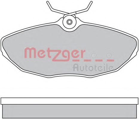 1170341 METZGER Brake Pad Set, disc brake