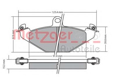 1170362 METZGER Brake Pad Set, disc brake
