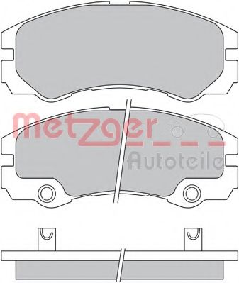 1170363 METZGER Brake Pad Set, disc brake