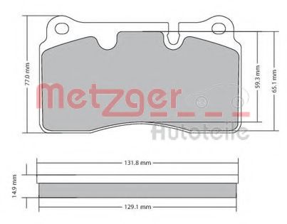 1170366 METZGER Brake Pad Set, disc brake
