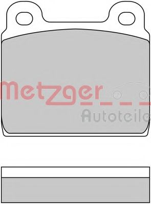 1170222 METZGER Brake Pad Set, disc brake