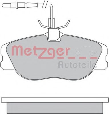 1170386 METZGER Brake Pad Set, disc brake