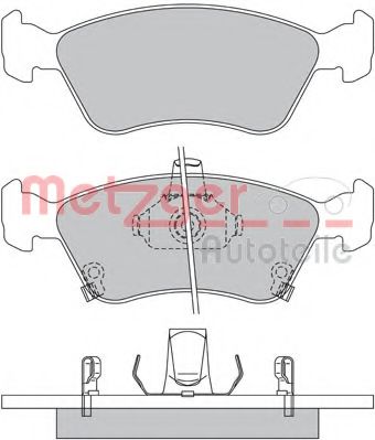 1170401 METZGER Brake Pad Set, disc brake