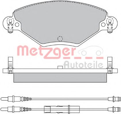 1170419 METZGER Brake Pad Set, disc brake