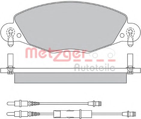 1170437 METZGER Brake Pad Set, disc brake