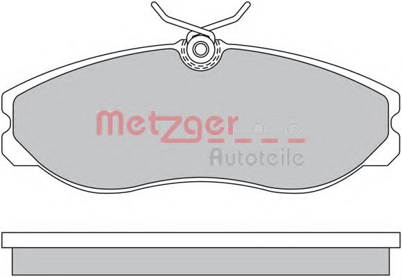 1170451 METZGER Brake System Brake Pad Set, disc brake