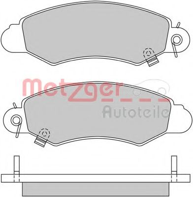1170457 METZGER Brake Pad Set, disc brake