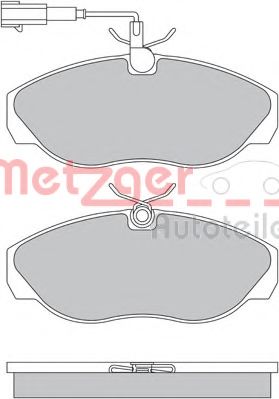 1170494 METZGER Brake Pad Set, disc brake