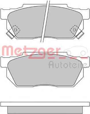 1170527 METZGER Brake Pad Set, disc brake