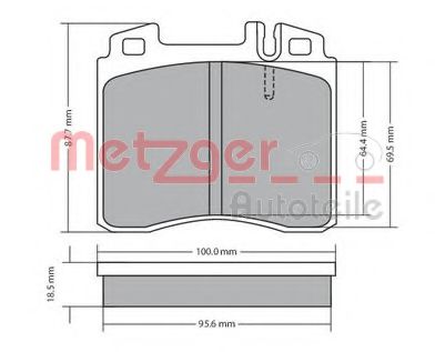1170530 METZGER Brake Pad Set, disc brake