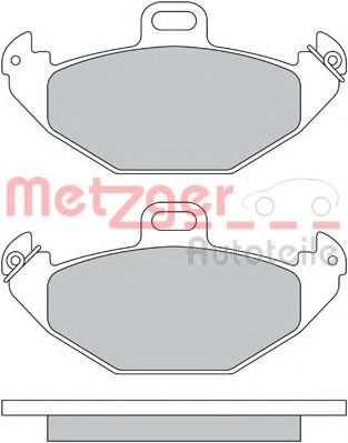 1170554 METZGER Brake Pad Set, disc brake