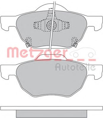 1170558 METZGER Brake Pad Set, disc brake