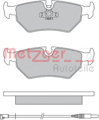 1170572 METZGER Brake Pad Set, disc brake