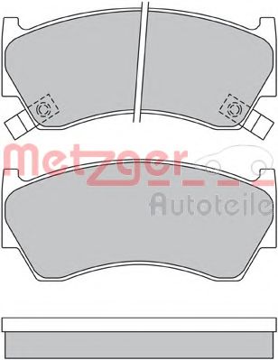 1170580 METZGER Brake Pad Set, disc brake