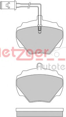 1170626 METZGER Brake Pad Set, disc brake