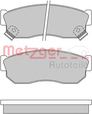 1170641 METZGER Brake System Brake Pad Set, disc brake