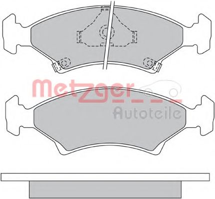 1170666 METZGER Brake Pad Set, disc brake