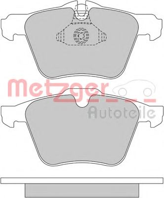 1170126 METZGER Brake Pad Set, disc brake