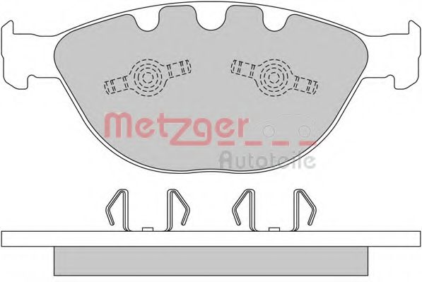 1170380 METZGER Brake Pad Set, disc brake