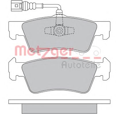 1170560 METZGER Brake System Brake Pad Set, disc brake
