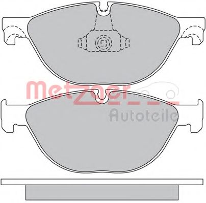 1170564 METZGER Brake System Brake Pad Set, disc brake