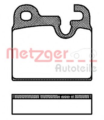 1170807 METZGER Brake Pad Set, disc brake