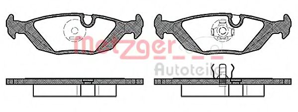 1170711 METZGER Brake Pad Set, disc brake