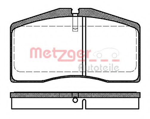 1170728 METZGER Brake Pad Set, disc brake