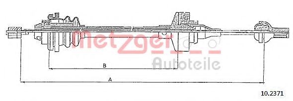 10.2371 METZGER Clutch Cable