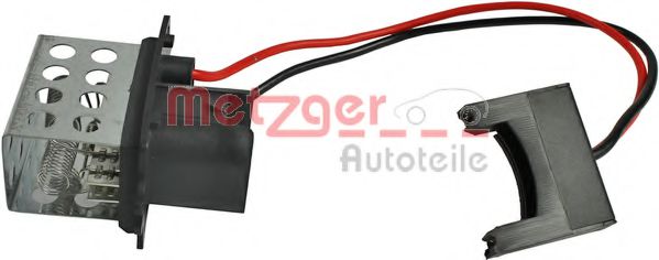 0917168 METZGER Heating / Ventilation Resistor, interior blower