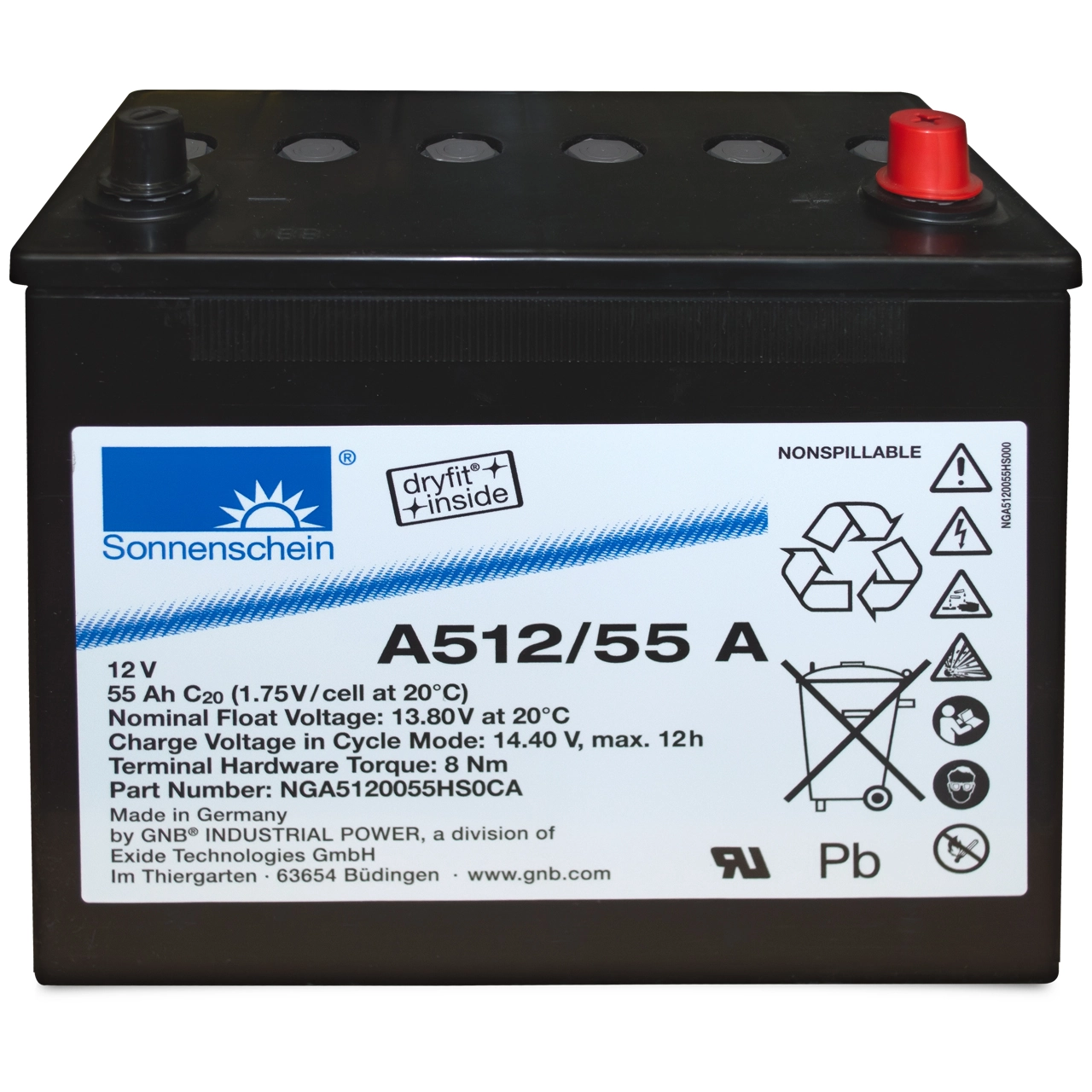 PANTHER-BATTERIEN A512-55A