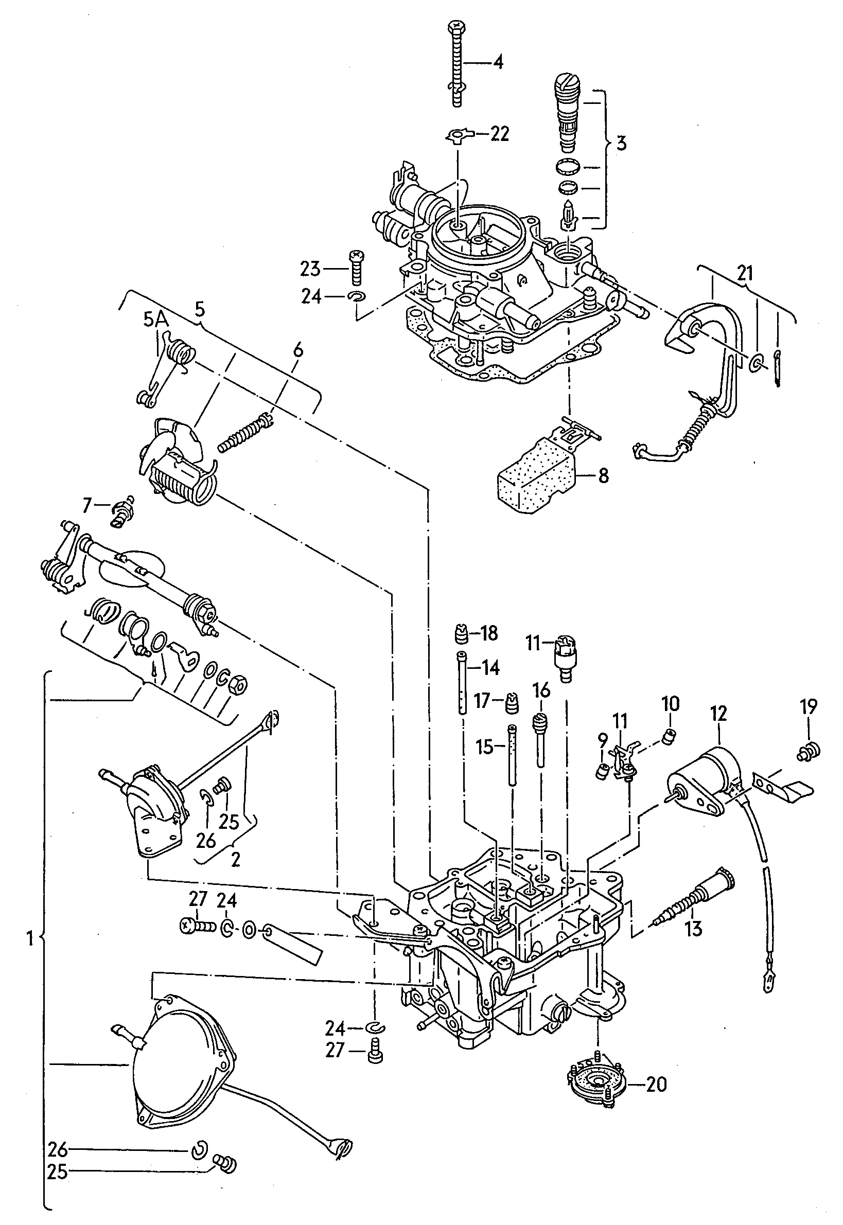 keihin carburetor; individual parts - Golf(GO)  
