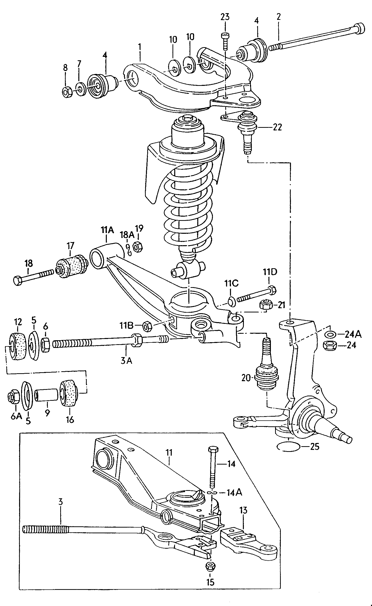 Querlenker; Zugstrebe; Fuehrungsgelenk - Typ 2/syncro(T2)  